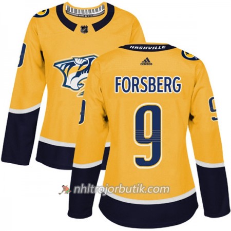 Dame Ishockey Nashville Predators Tröja Filip Forsberg 9 Adidas 2017-2018 Guld Authentic Dame Ishockey Nashville Predators Tröja Filip Forsberg 9 Adidas 2017-2018 Guld Authentic